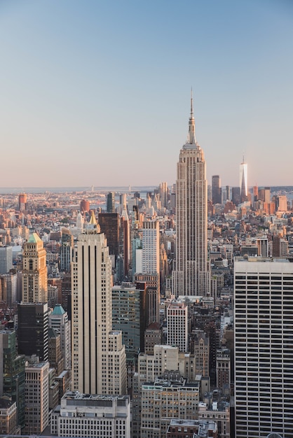 beautiful vertical shot buildings new york city_181624 47589